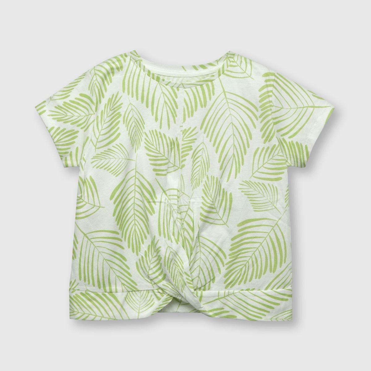 COLLOKY - Polera de niña tropical blanca (2 a 12 años)