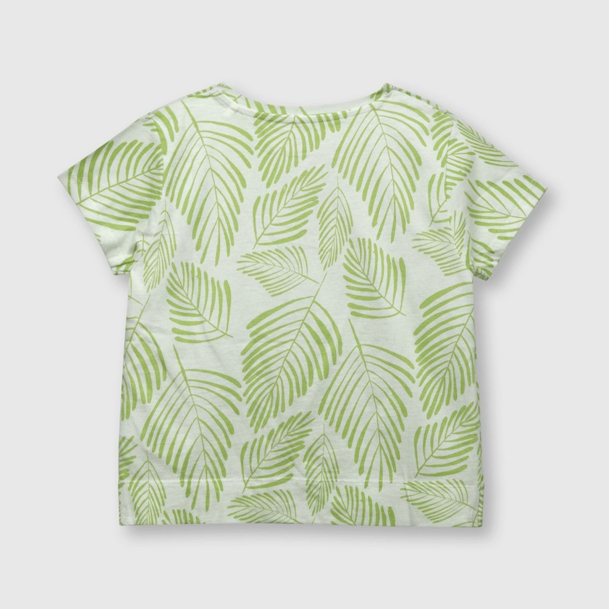 COLLOKY - Polera de niña tropical blanca (2 a 12 años)