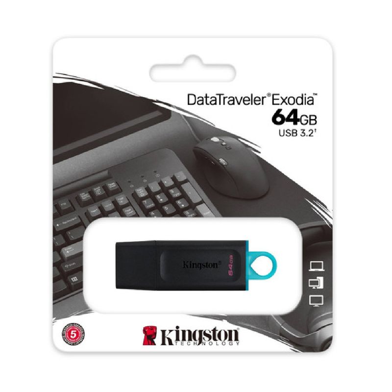 KINGSTON - Pendrive Kingston Exodia 64gb Usb 3.2 Alta Velocidad 