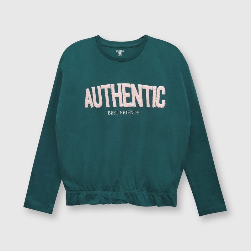 COLLOKY - Polera de niña sport green / verde (2 a 12 años)