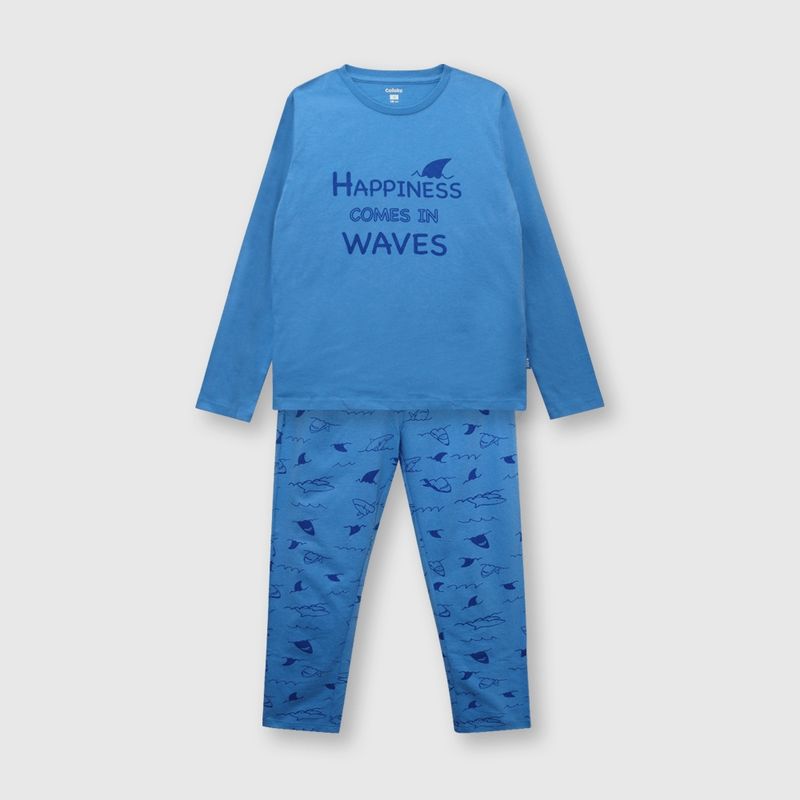 COLLOKY - Pijama de niño de algodón denim (2 a 12 años)