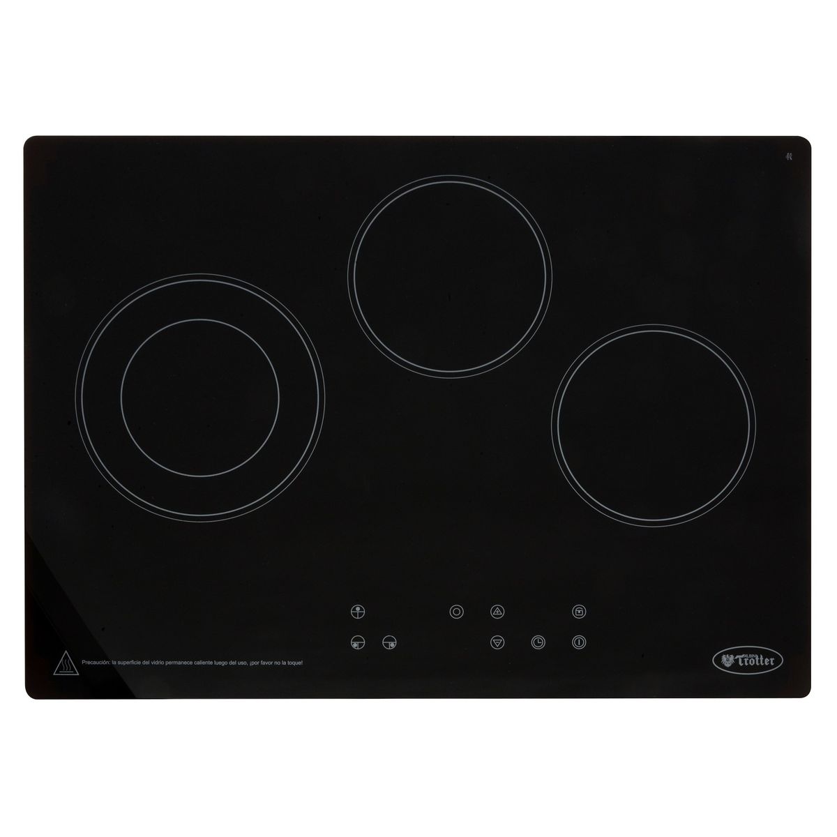 ALBIN TROTTER - Encimera Empotrada Eléctrica at-xn Glass Fein 3 Platos