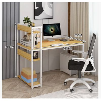 Imagen 2 del producto Escritorio H Oficina Madera Espesor 15mm 120x55x72cm 180908…