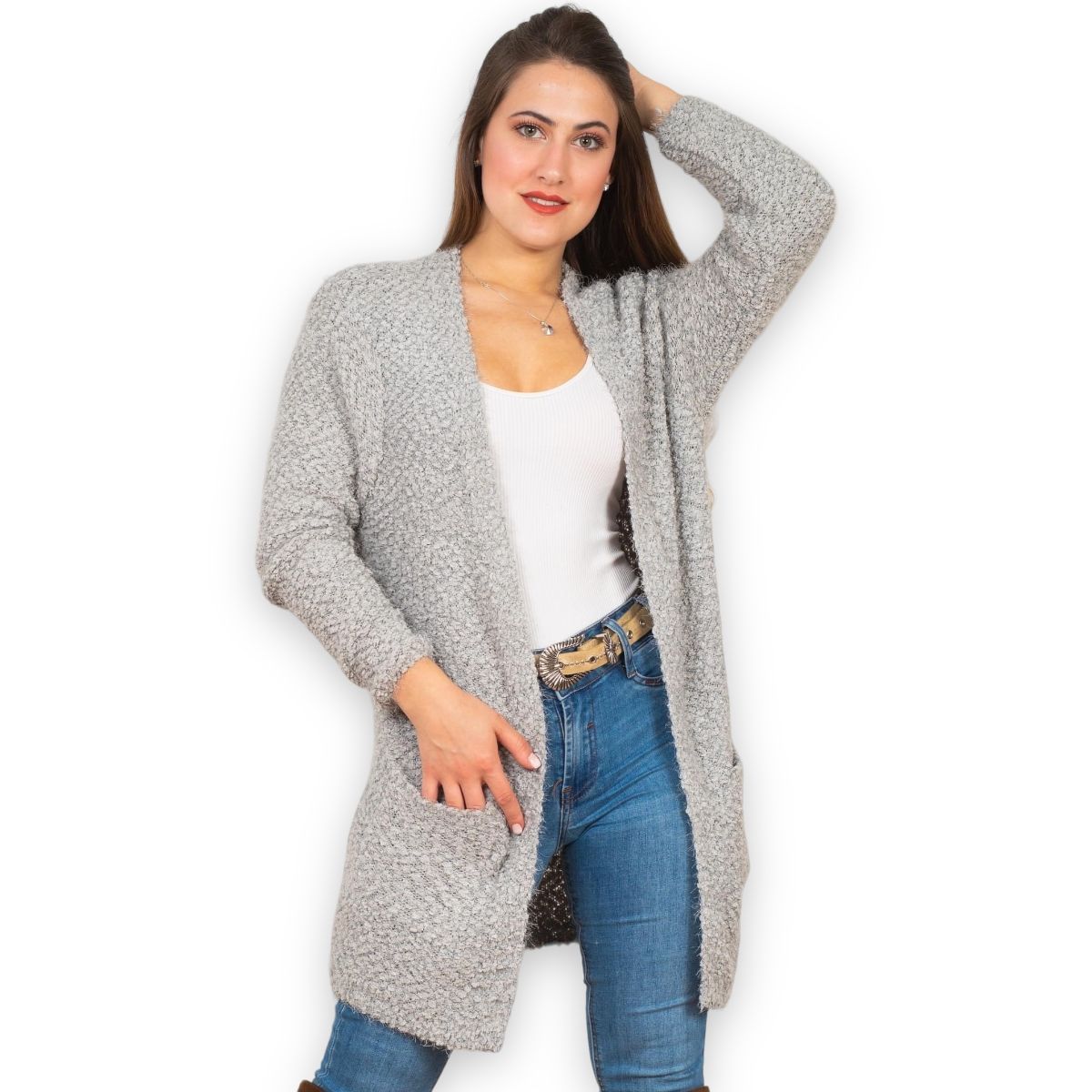 GENERICO - Tapado De Mujer Boucle Otoñoinvierno