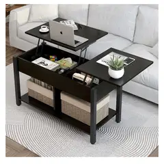 HOMER DESIGN - Mesa De Centro Elevable Para Living 110X49X48cm