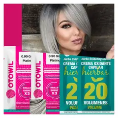 OTOWIL - PACK 2 TINTURAS DE CABELLO PERMANENTE CON ACEITE DE ARGAN