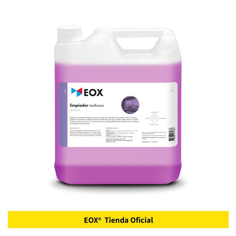 GENERICO - Limpiador Para Pisos y Superficies Lavanda Eox 5 L