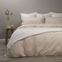 Funda Plumón Lino-Algodón Pure Liso Súper King Arena