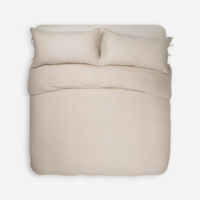 Imagen 2 del producto Funda Plumón Lino-Algodón Pure Liso King Arena