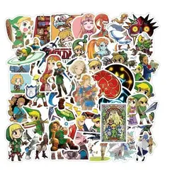 GARSIL - 50 Stickers Zelda - Etiquetas Autoadhesivas- S243