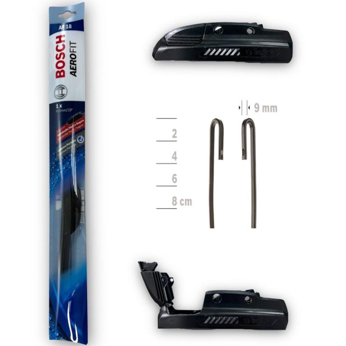 BOSCH - Kit Plumillas Limpiaparabrisas Bosch 20 Y 18 Suzuki Swift