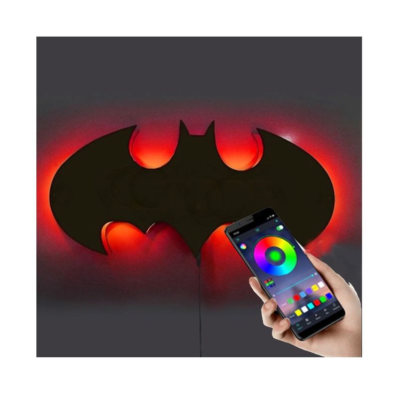 GENERICO - Cuadro Luminoso en forma de Batman