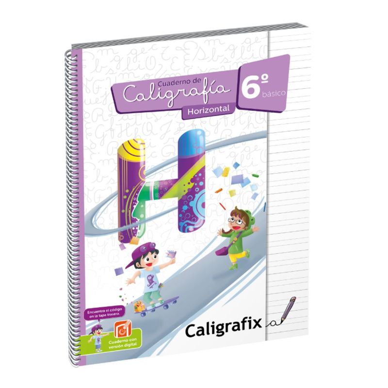 CALIGRAFIX - Caligrafía Horizontal Sexto Básico Caligrafix C60h