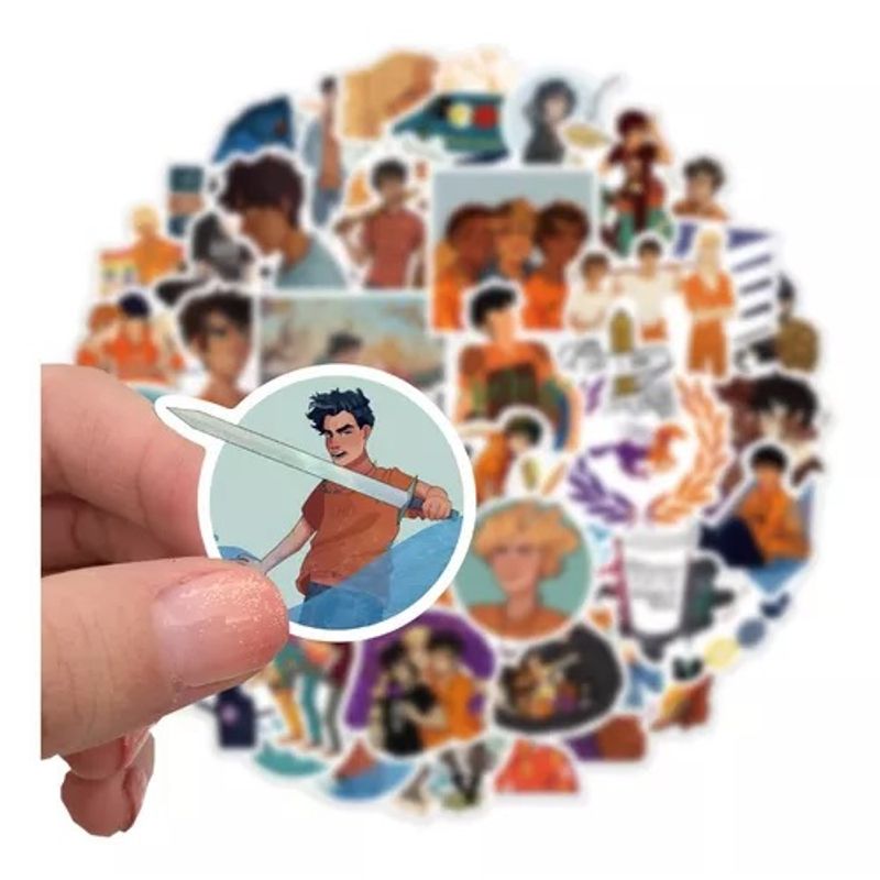 GARSIL - 50 Stickers Percy Jackson - Etiquetas Autoadhesivas