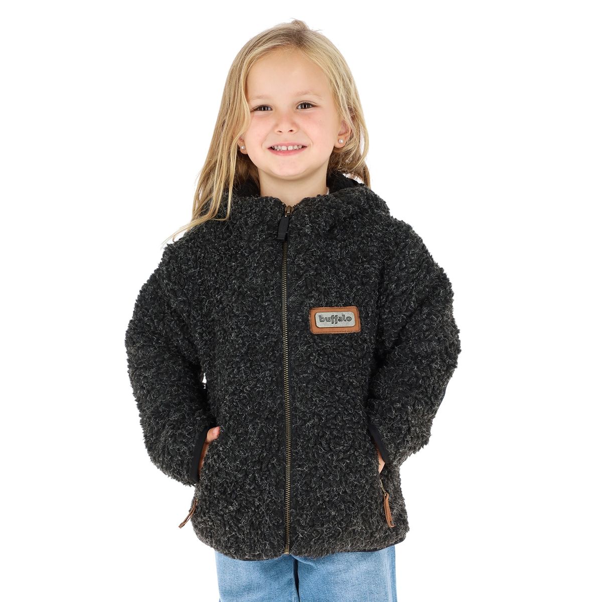 BUFFALO CHILE - Chaqueta Chiporro Negro Jaspeado Niños