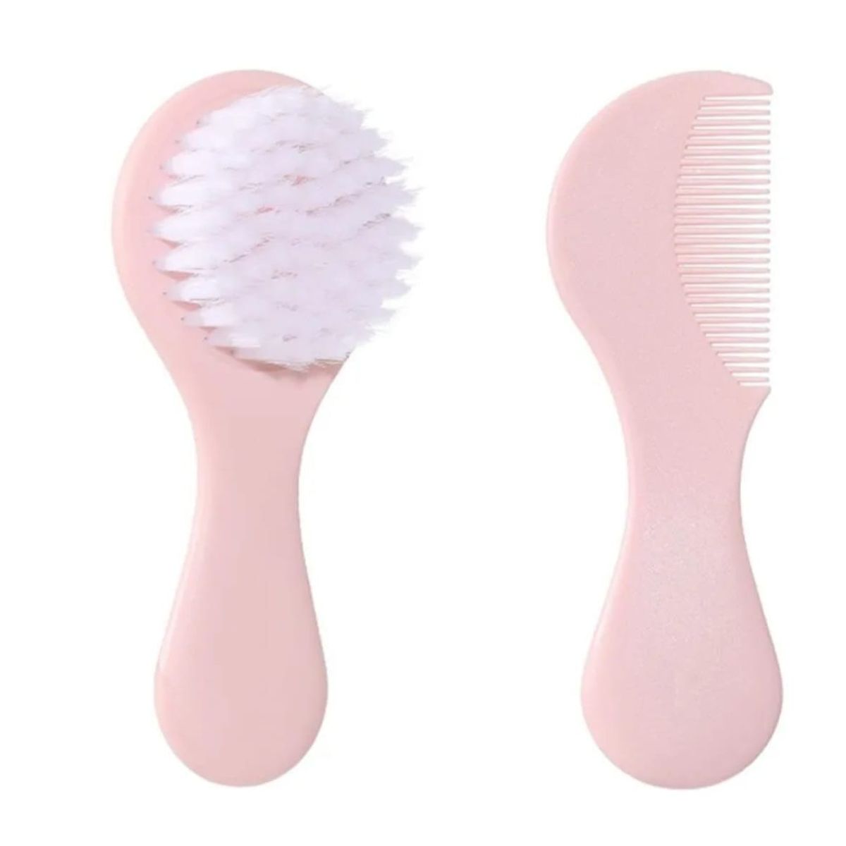 BEBEK - Cepillo y peine extra suave para bebés color Rosado