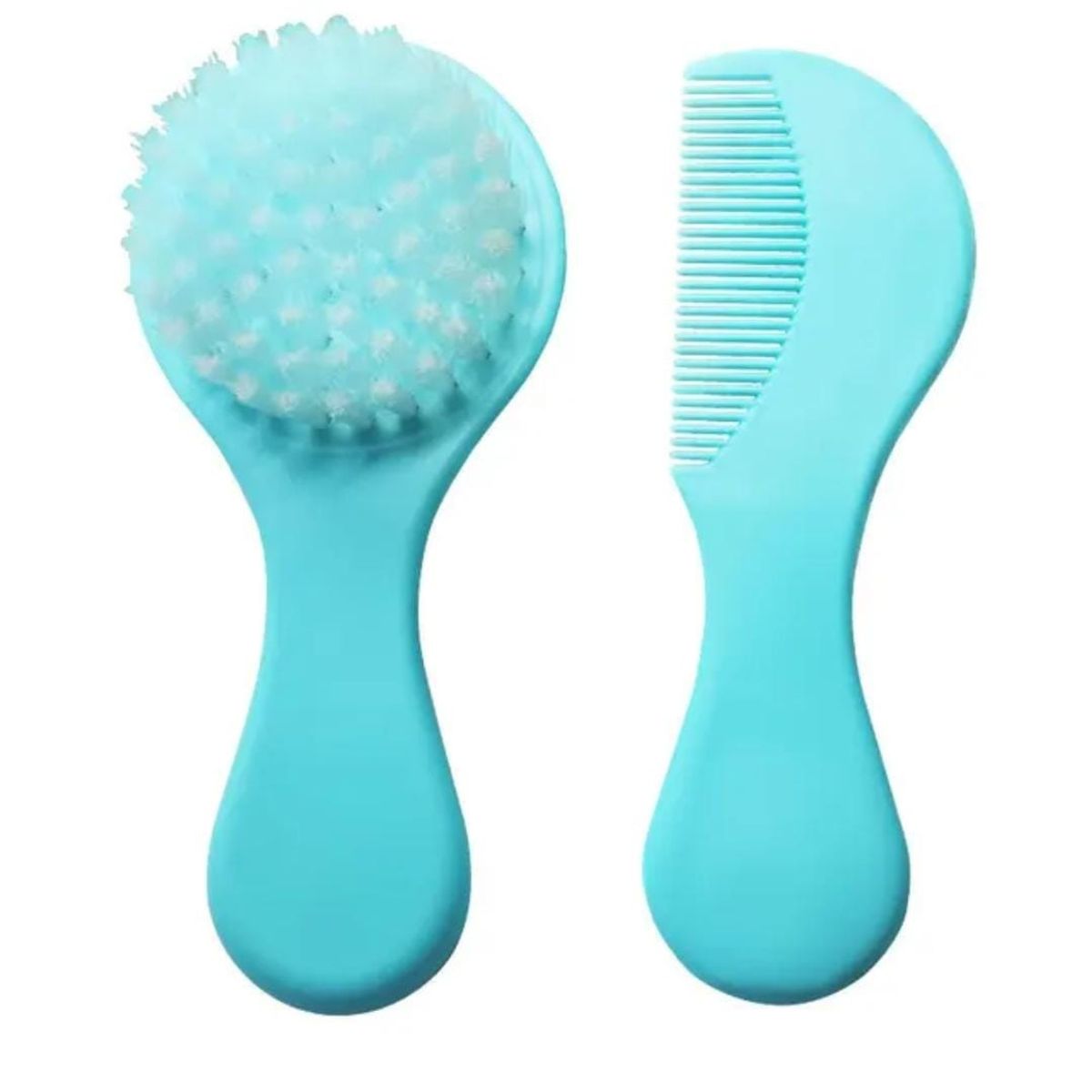BEBEK - Cepillo y peine extra suave para bebés color Celeste
