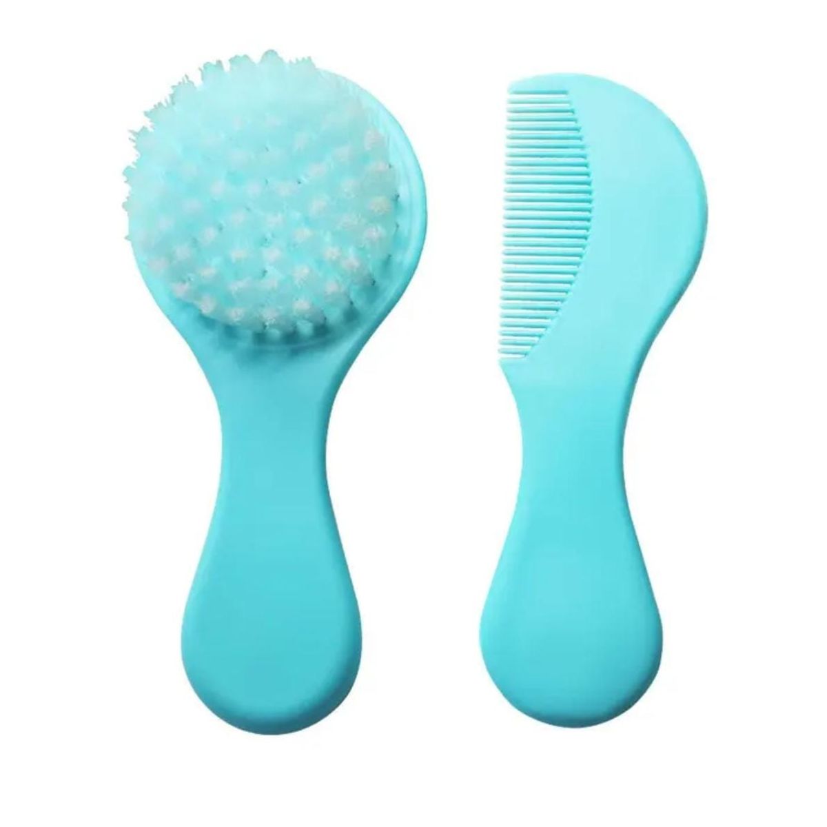 BEBEK - Cepillo y peine extra suave para bebés color Celeste