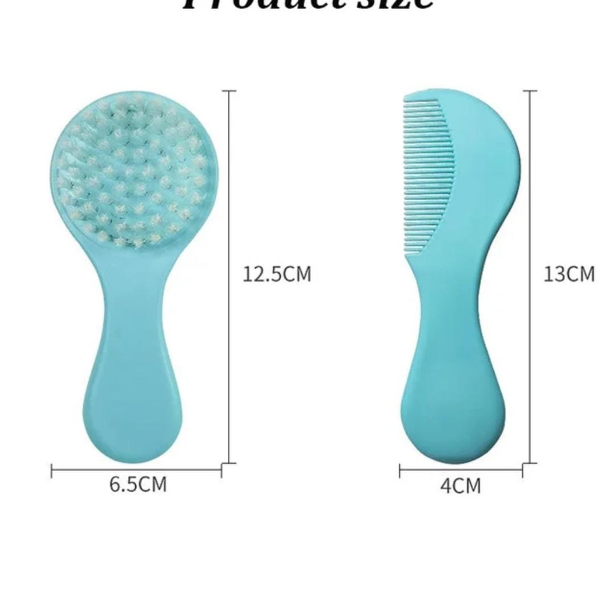 BEBEK - Cepillo y peine extra suave para bebés color Celeste