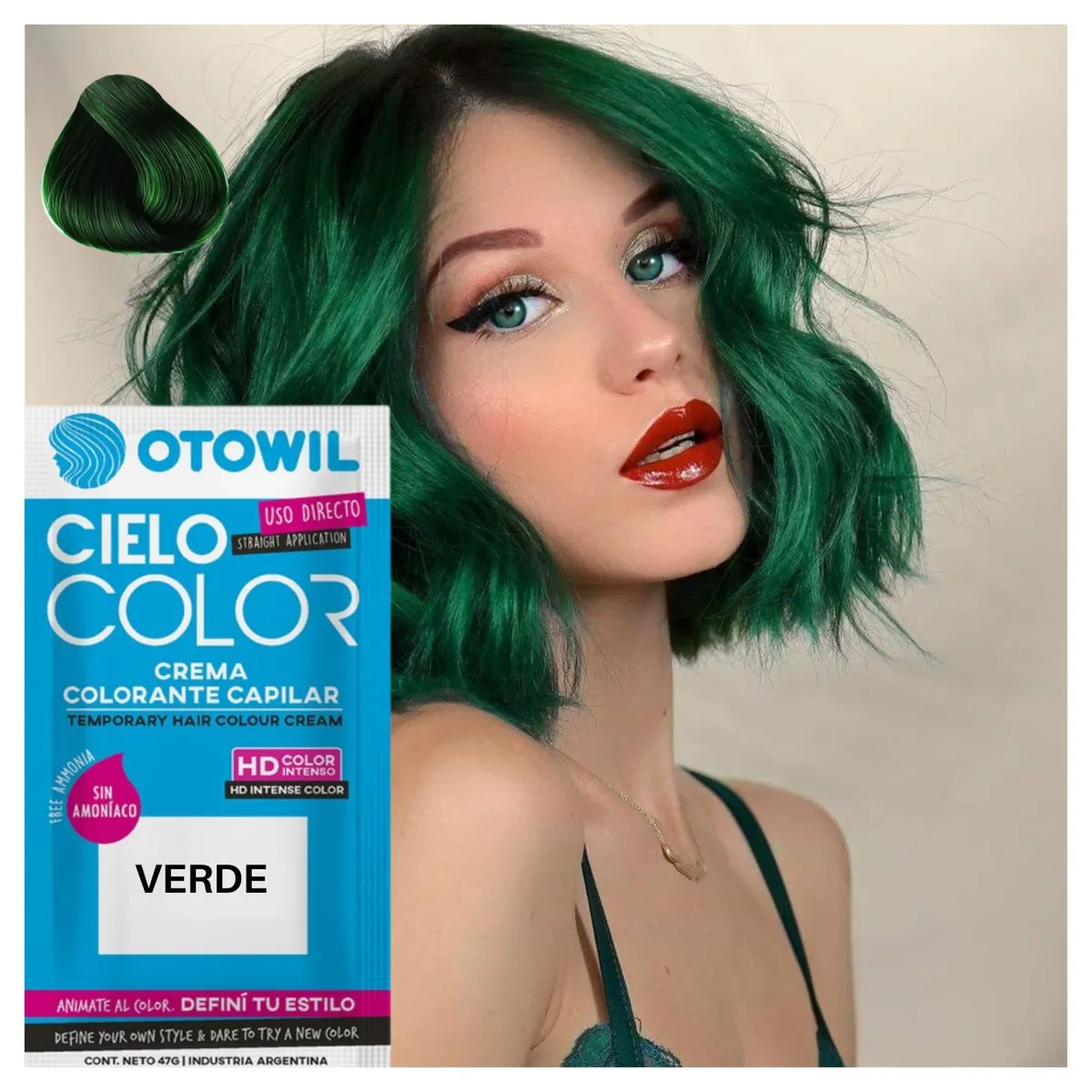 OTOWIL - Tintura De Cabello Temporal USO DIRECTO SIN AMONIACO