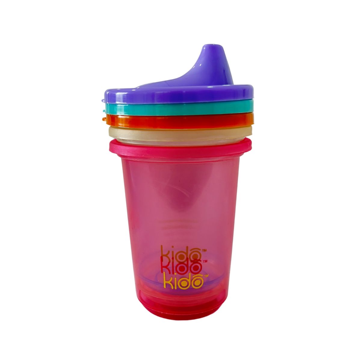 KEEP - Set 3 Vasos Entrenamiento Reutilizables 330ml Celeste/Amarillo/Fuscia