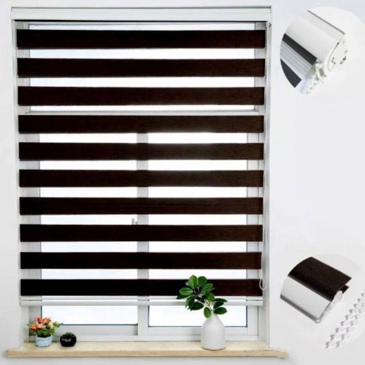 GENERICO - Cortina roller duo 160 x 240 negro