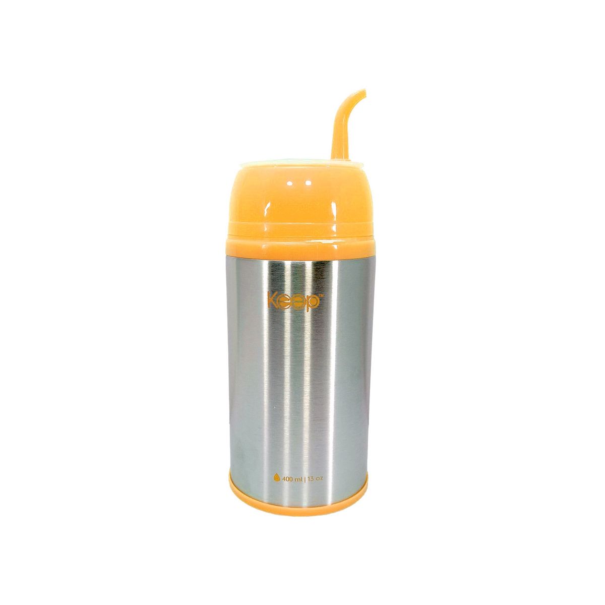 KEEP - Termo Mate Para Viaje 400 ml Autocebable Celeste/Amarillo - Keep
