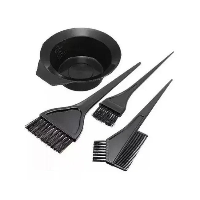 EKOI - Kit De Peluquería Pocillo + 3 Brochas Peluquería Teñir Pelo