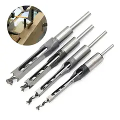 KUANGYE - Set 4 Brocas Cuadrada Cincel Mortaja Formón