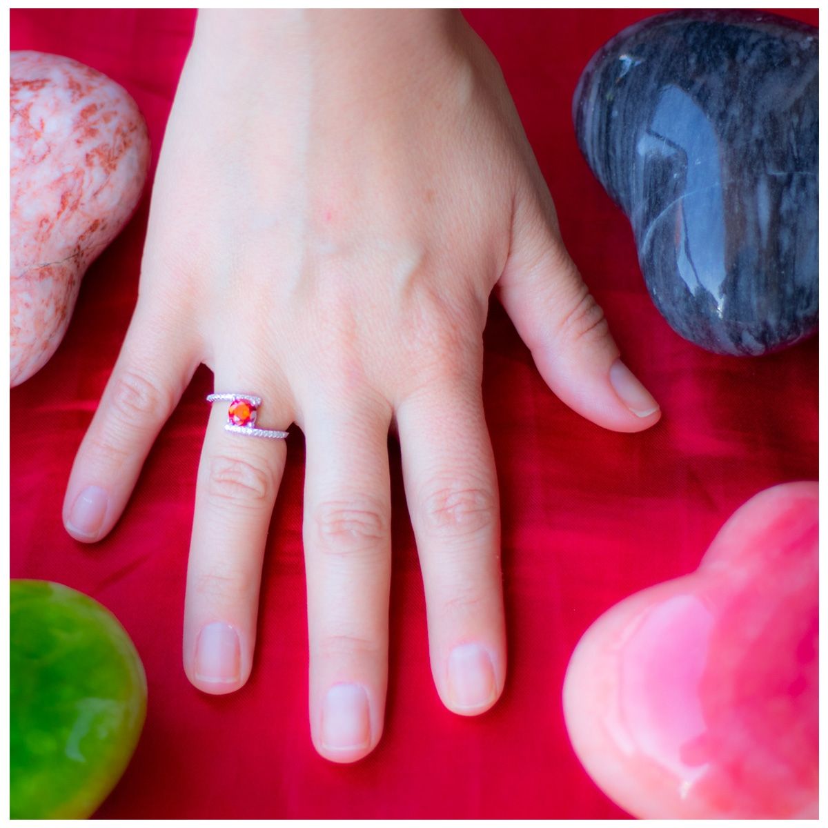 GENERICO - Anillo Plata 925 Compromiso Circones Elegante Mujer Amor joya