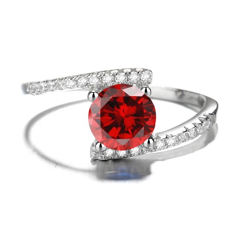 GENERICO - Anillo Plata 925 Compromiso Circones Elegante Mujer Amor joya