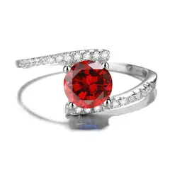 GENERICO - Anillo Plata 925 Compromiso Circones Elegante Mujer Amor joya