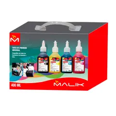 MALIK - Pack 4 Tintas 4 colores GT52 GT53 compatible para Hp Ink Tank 315