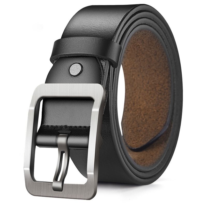 KUANGYE - Cinturón Hombre eco cuero - Negro