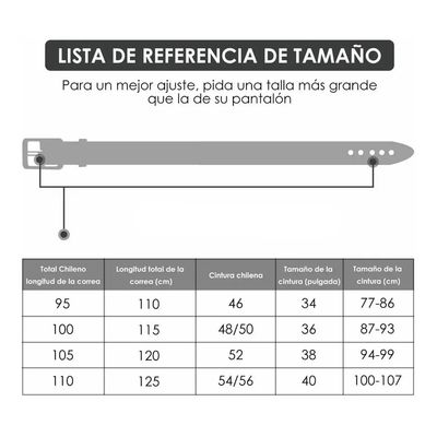 Imagen 2 del producto Cinturón Hombre eco cuero - Negro