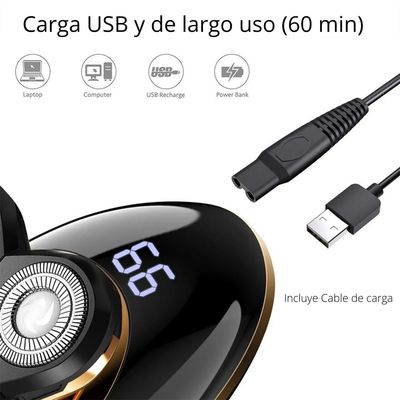 Imagen 2 del producto Afeitadora Electrica 5 En 1 Rasuradora De Cabeza Y Cuerpo