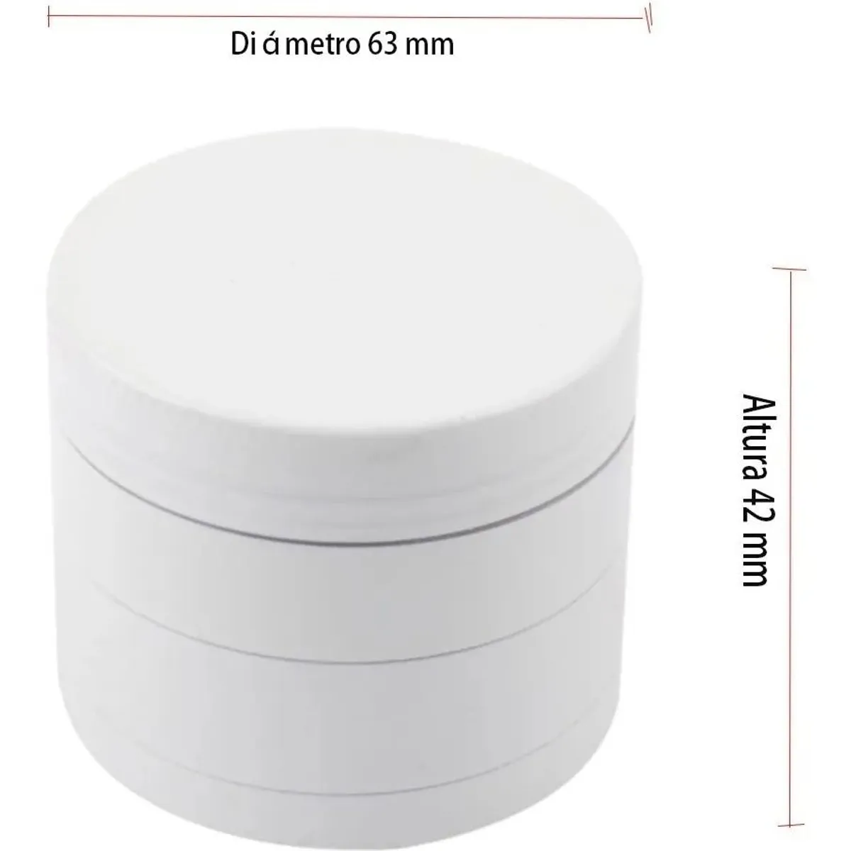 KUANGYE - Moledor Ceramico Blanco 63mm Diametro 4 Piezas