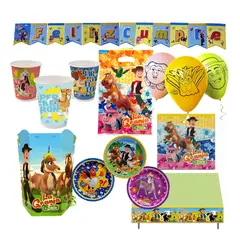 COTILLON ACTIVARTE - Pack Cumpleaños La Granja de Zenón X 6 Cotillón Activarte