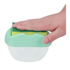 GENERICO - Dispensador De Lavalozas Manual Con Esponja Incluida