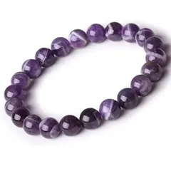 GENERICO - Pulsera de Piedra Amatista Natural 18cm