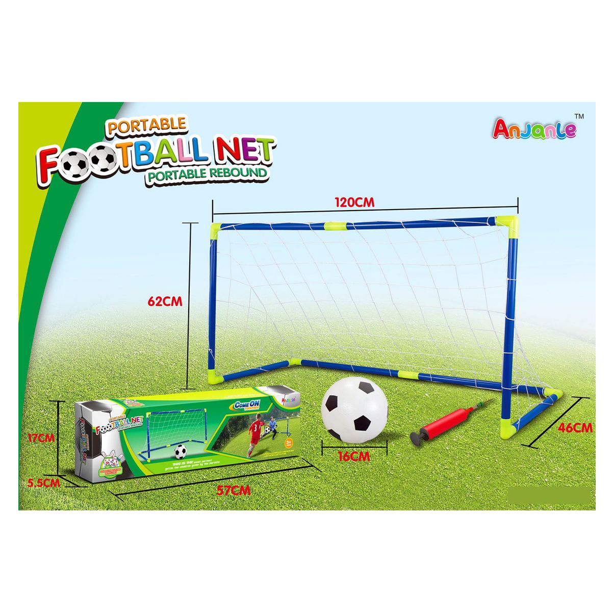 SDFIT - Set de Futbol Infantil - Arco  Pelota - SF739277