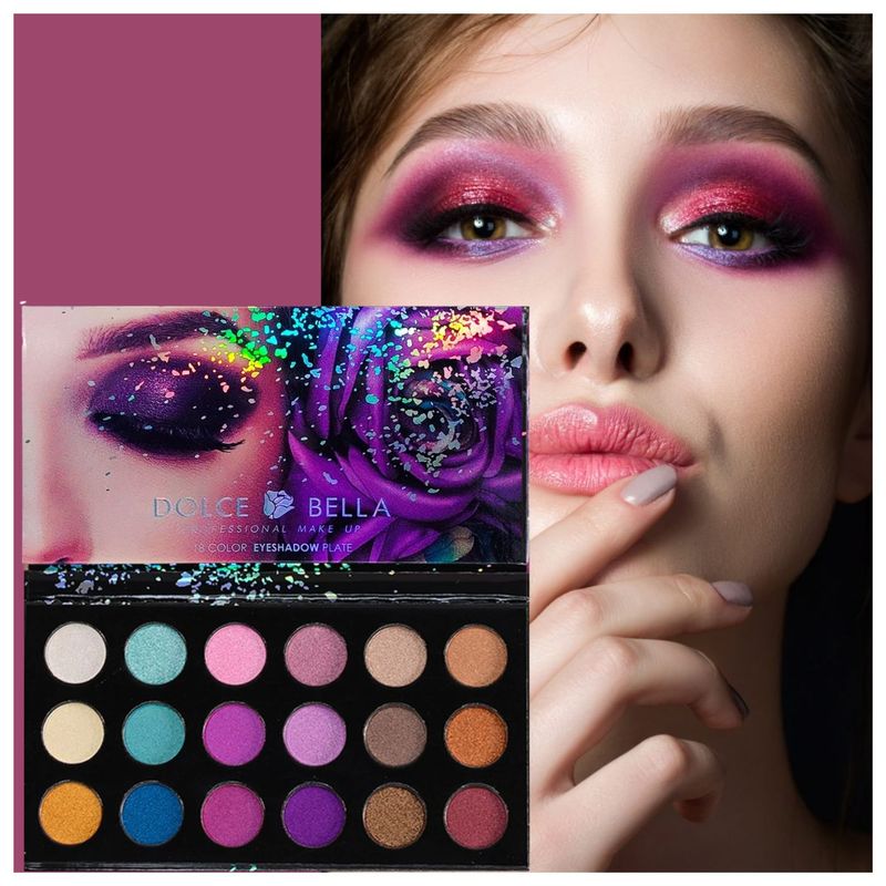 DOLCE BELLA - PALETA DE SOMBRAS DE 18 TONOS MODELO 02
