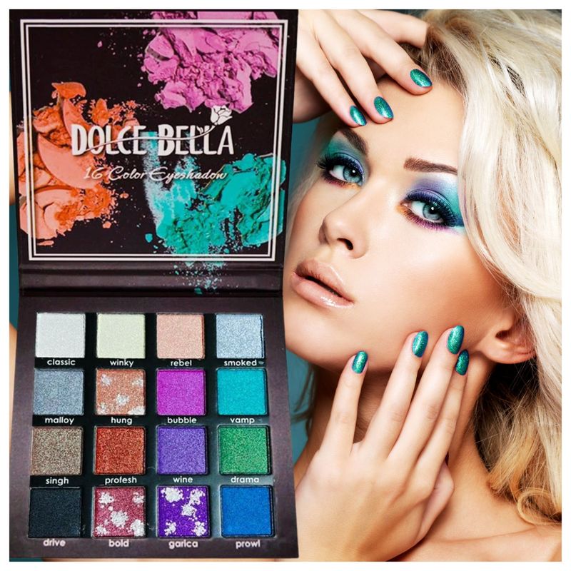DOLCE BELLA - PALETA DE SOMBRAS DE 16 TONOS MODELO 02