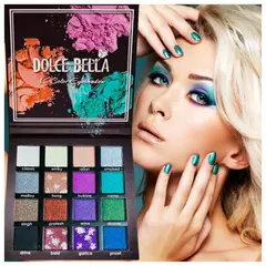 DOLCE BELLA - PALETA DE SOMBRAS DE 16 TONOS MODELO 02