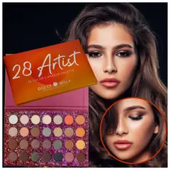 DOLCE BELLA - Paleta de sombras tonos mattes y shimmer 28 colores