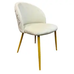 OH MI HOGAR - Pack 4 Sillas de Comedor Velvet Blanco Hueso