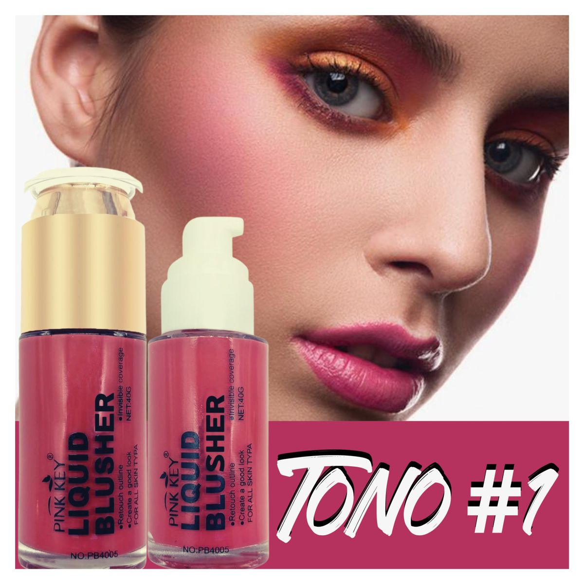 GENERICO - RUBOR LIQUIDO ULTRAPIGMENTADO ENVASE EXTRA GRANDE 40GR