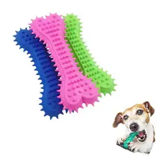 GENERICO - Hueso Limpia Dientes Juguete Remueve Sucio Goma Perro Fucisa
