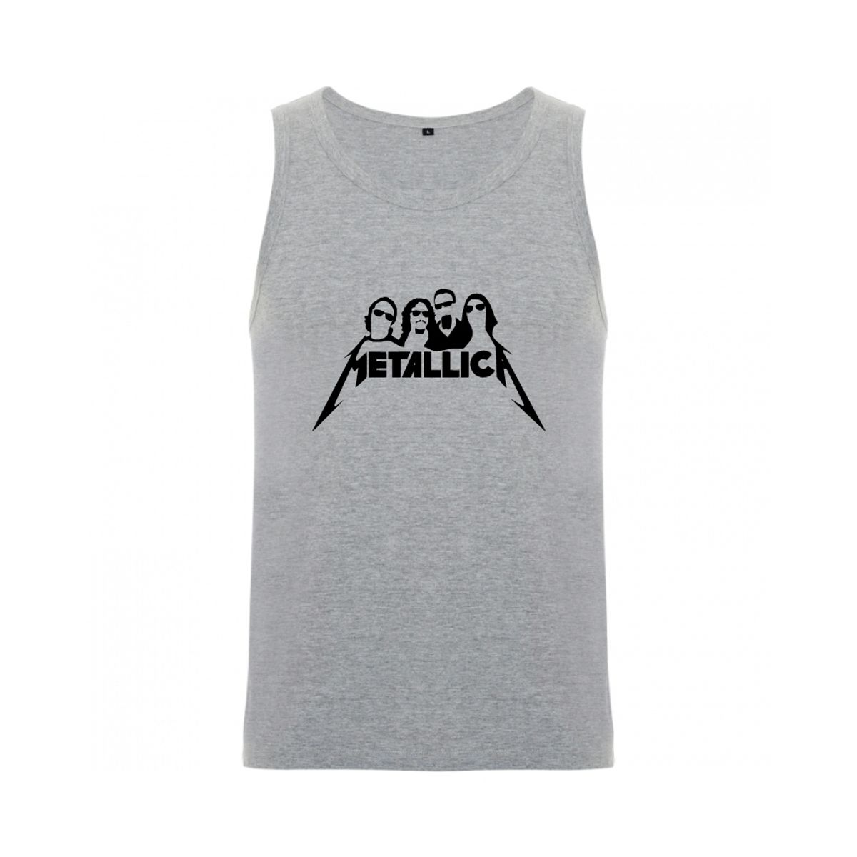 GENERICO - Polera Musculosa Sin Mangas 100% Algodon - Rock Metallica 02