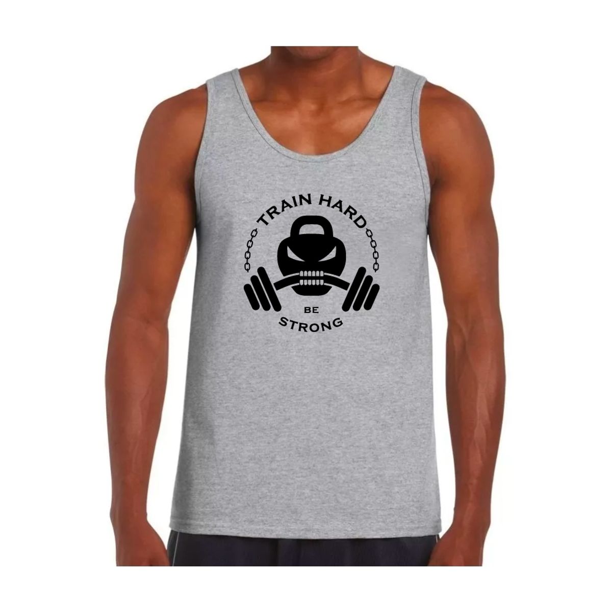 GENERICO - Polera Musculosa Sin Mangas 100 Algodon - Fitness Gym 02